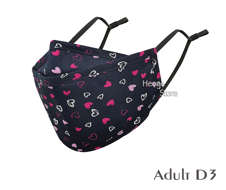 4 Styles New Upgrade Cotton Face Mask Covering Reusable Washable Solid Color Floral Printed Unisex Earloop Mask For Adult