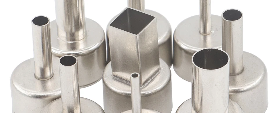 9pcs/lot 22mm Universal Nozzle Soldering station Hot Air Stations Gun Nozzles for 858D/858D+/8586/8858 Welding Nozzles