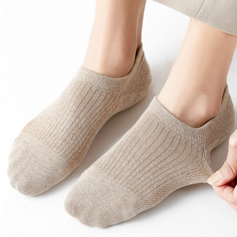 5Pair / Lot Men's Socks Invisible Cotton Sock Breathable Mesh Comfortable Summer Thin Sports Men Sock Casual Fashion Soft Sox