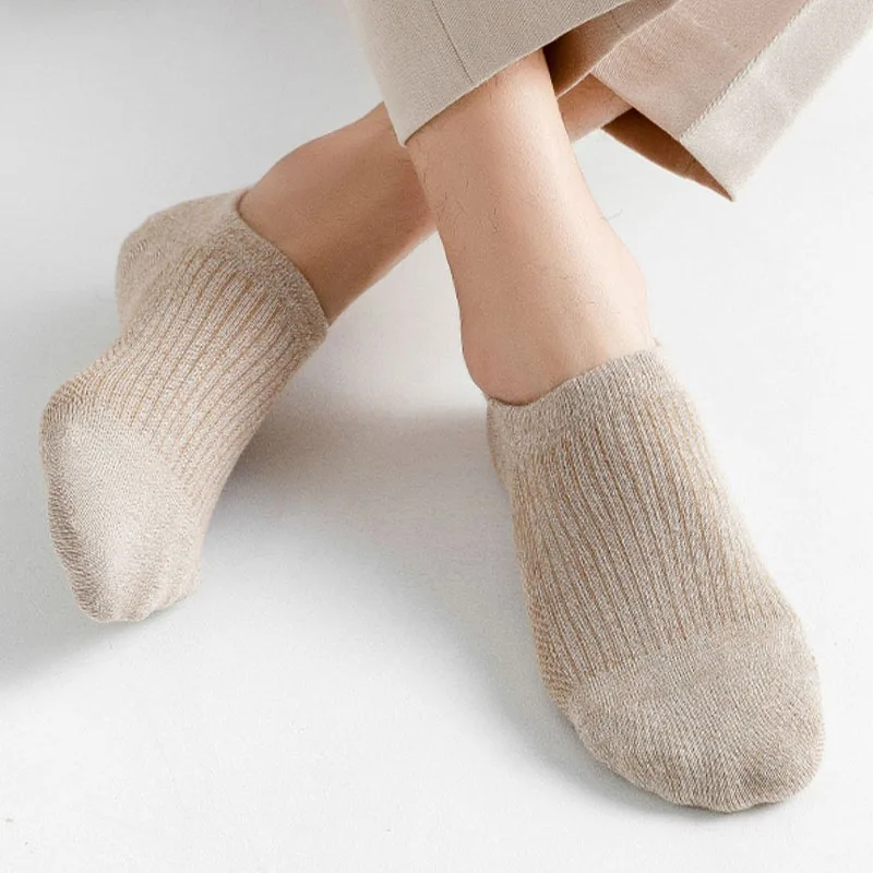 5Pair / Lot Men's Socks Invisible Cotton Sock Breathable Mesh Comfortable Summer Thin Sports Men Sock Casual Fashion Soft Sox