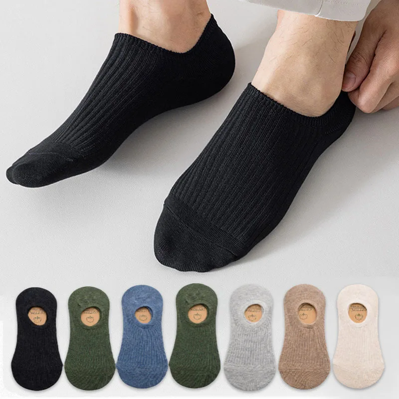 5Pair / Lot Men's Socks Invisible Cotton Sock Breathable Mesh Comfortable Summer Thin Sports Men Sock Casual Fashion Soft Sox