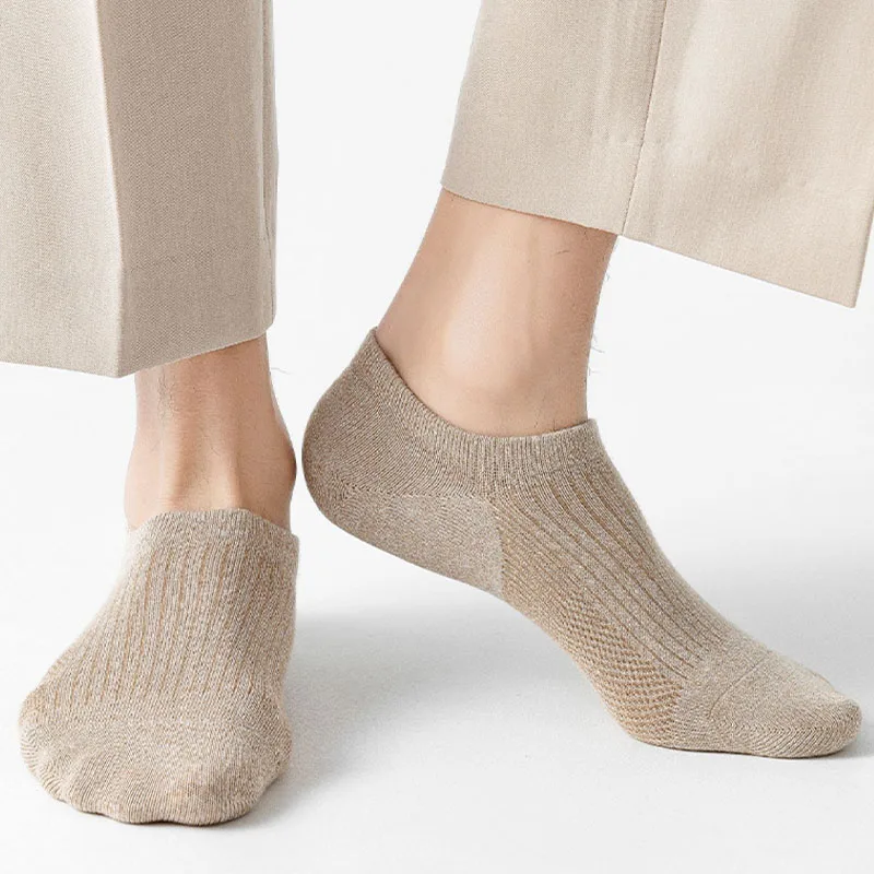 5Pair / Lot Men's Socks Invisible Cotton Sock Breathable Mesh Comfortable Summer Thin Sports Men Sock Casual Fashion Soft Sox