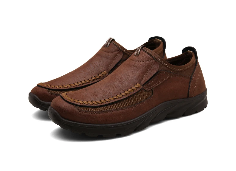 Men Casual Shoes Breathable Loafers Sneakers Fashion Comfortable Flat Handmade Retro Leisure Loafers Shoes Men Shoes