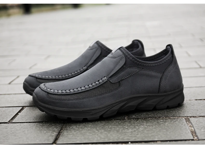 Men Casual Shoes Breathable Loafers Sneakers Fashion Comfortable Flat Handmade Retro Leisure Loafers Shoes Men Shoes