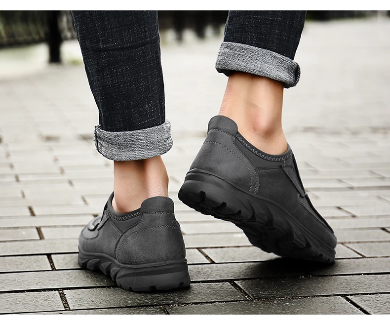 Men Casual Shoes Breathable Loafers Sneakers Fashion Comfortable Flat Handmade Retro Leisure Loafers Shoes Men Shoes