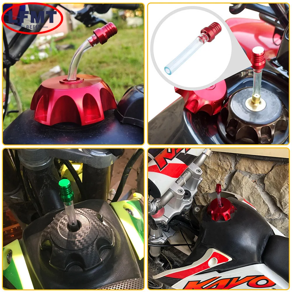 Motorcycle 50mm CNC Aluminum Racing Gas Fuel Tank Cap With Vent Cap For Yamaha Kawasaki Honda KTM Suzuki ATV Dirt Bike