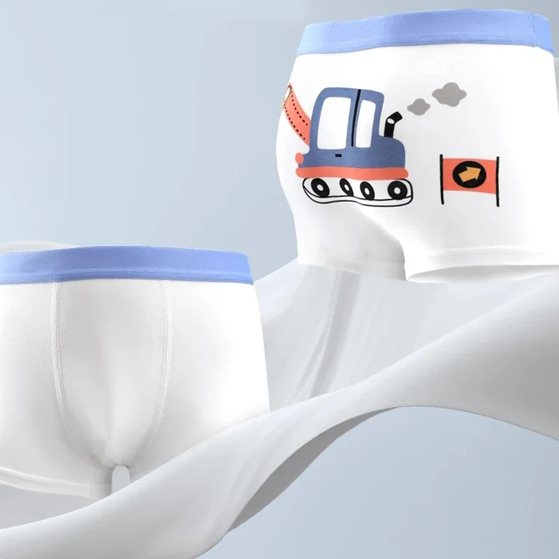4pcs Children's Underwear for Boys Cotton Cute Dinosaur Shorts Panties Fashion Teenage Breathable Soft Boxers Toddler Underpants