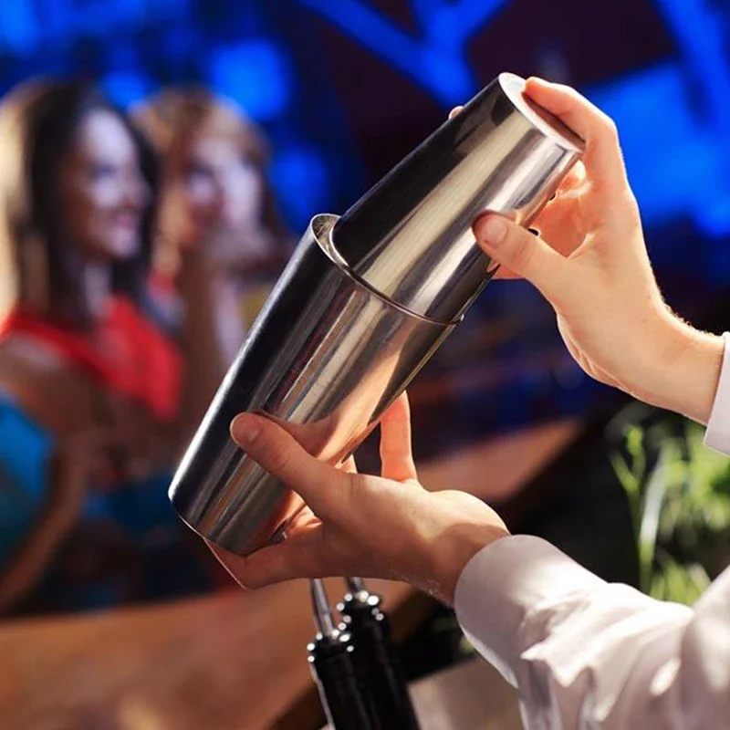 UPORS Boston Shaker Professional Stainless Steel Bartender Wine Cup Cocktail Mixer Martini Cocktail Shaker Bar Set