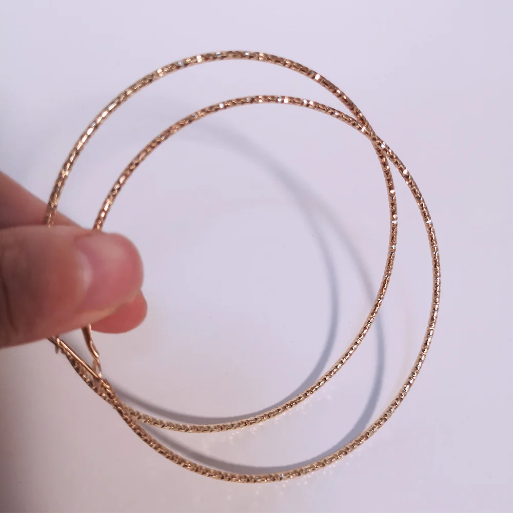 BLIJERY New Fashion Big Hoop Earrings Basketball Brincos Shiny Starry Large Circle Earrings for Women Jewelry Boucles d'oreill