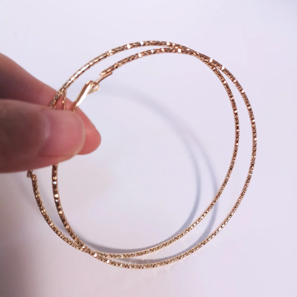 BLIJERY New Fashion Big Hoop Earrings Basketball Brincos Shiny Starry Large Circle Earrings for Women Jewelry Boucles d'oreill