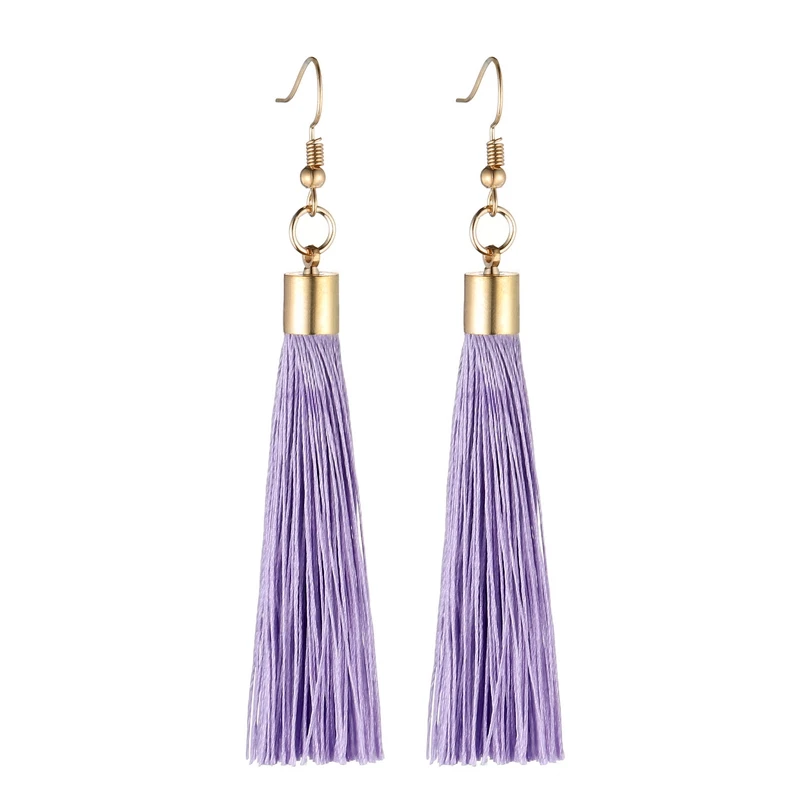 LOVBEAFAS Fringe Tassel Earrings For Women Gold Color Vintage Long Drop Dangle Earrings Fashion Wedding Jewelry Party Gift