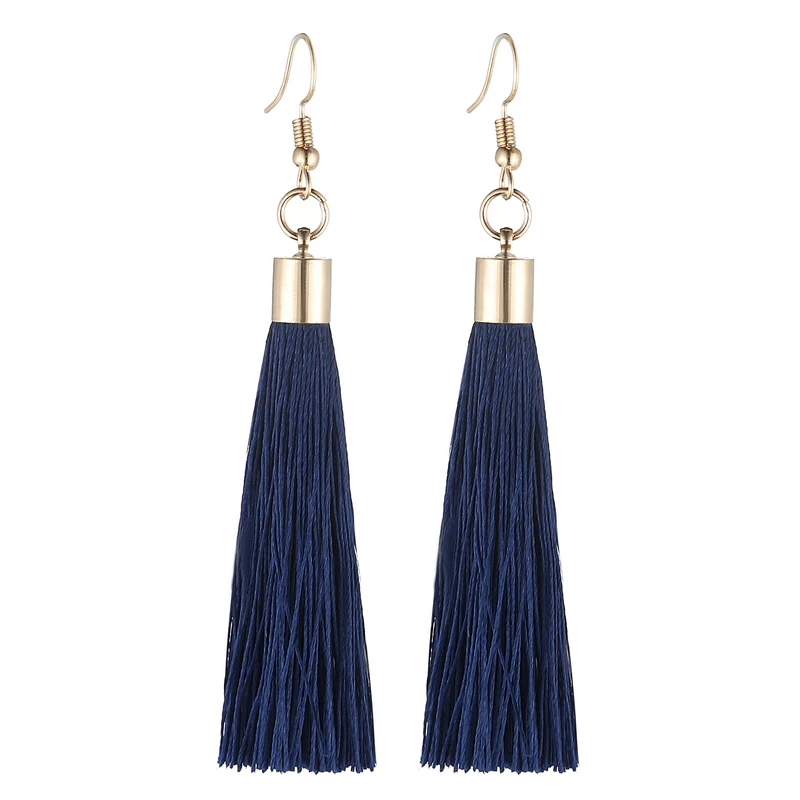 LOVBEAFAS Fringe Tassel Earrings For Women Gold Color Vintage Long Drop Dangle Earrings Fashion Wedding Jewelry Party Gift