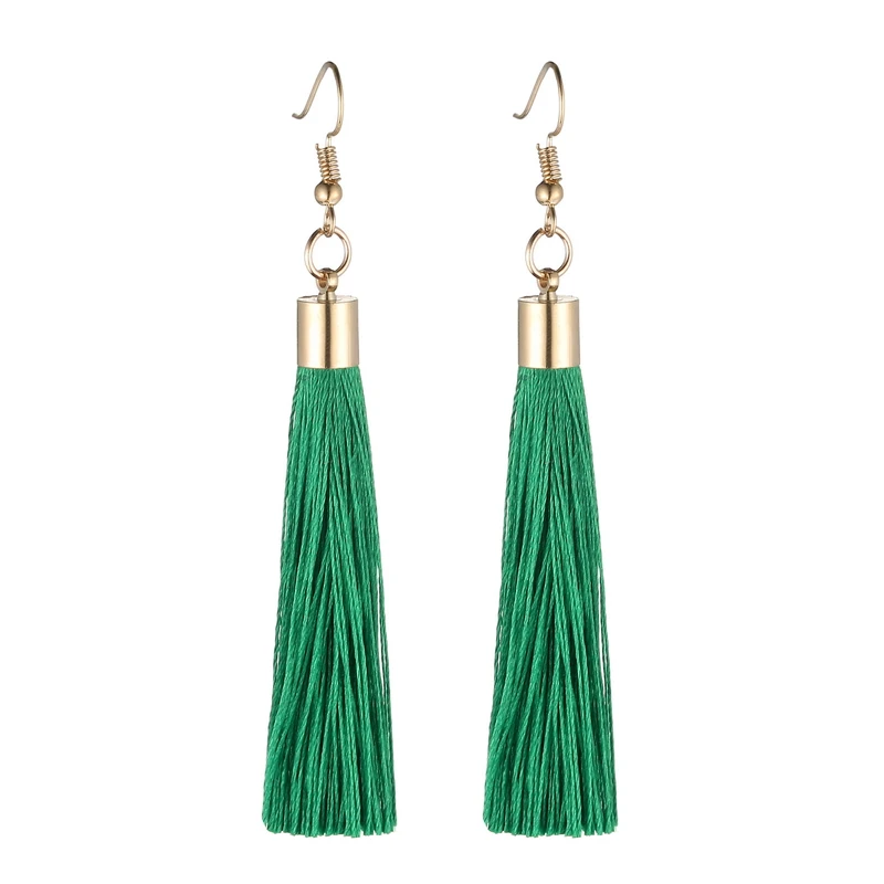 LOVBEAFAS Fringe Tassel Earrings For Women Gold Color Vintage Long Drop Dangle Earrings Fashion Wedding Jewelry Party Gift