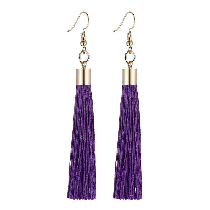 LOVBEAFAS Fringe Tassel Earrings For Women Gold Color Vintage Long Drop Dangle Earrings Fashion Wedding Jewelry Party Gift