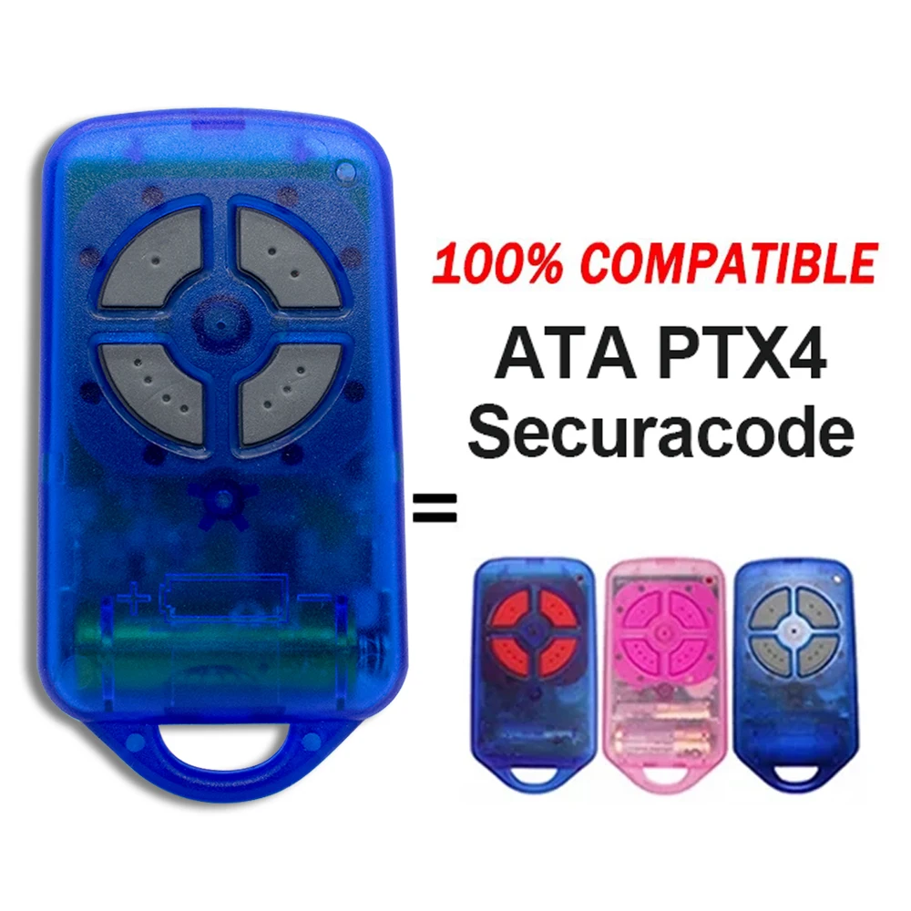 ATA PTX-4 Securacode Garage/Gate Door Replacement Remote Control Transmitter For ATA PTX4 433.92 MHz