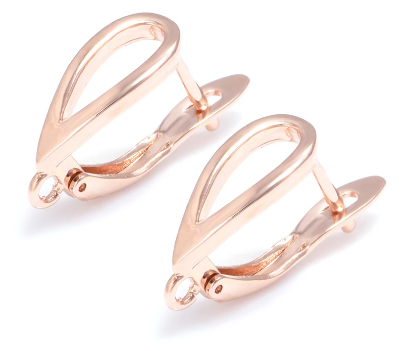 Classic Hoop Earrings Accessories for Jewelry Making Sliver Gold Zircon Copper Earring Hooks Jewellery Making Supplies