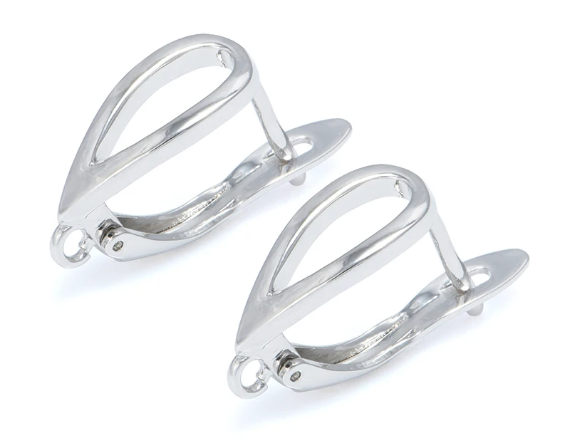 Classic Hoop Earrings Accessories for Jewelry Making Sliver Gold Zircon Copper Earring Hooks Jewellery Making Supplies