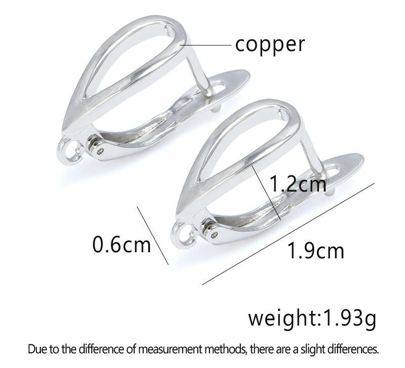 Classic Hoop Earrings Accessories for Jewelry Making Sliver Gold Zircon Copper Earring Hooks Jewellery Making Supplies