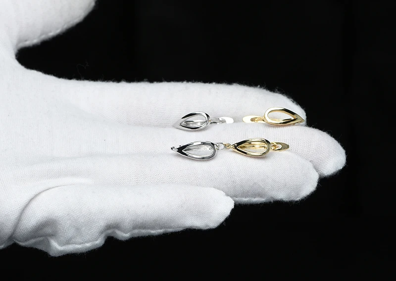 Classic Hoop Earrings Accessories for Jewelry Making Sliver Gold Zircon Copper Earring Hooks Jewellery Making Supplies
