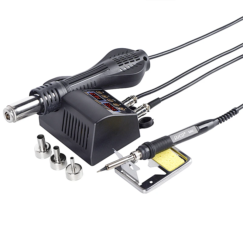 2 in 1 750W Soldering Station LCD Digital display welding rework station for cell-phone BGA SMD PCB IC Repair solder tools 8898