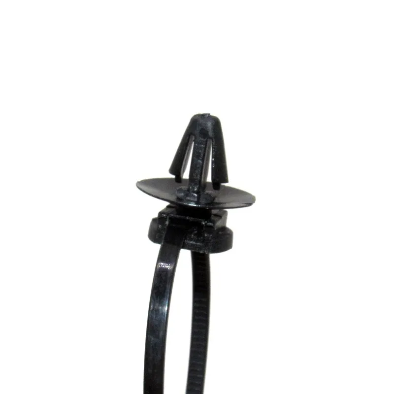 18PCS Auto Girder Frame Body Harness Electric Circuit Oil Water Pipe Barbed Cable Tie Fixed Base Plastic Fastener Clip Rivet