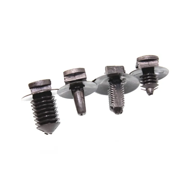 18PCS Auto Girder Frame Body Harness Electric Circuit Oil Water Pipe Barbed Cable Tie Fixed Base Plastic Fastener Clip Rivet