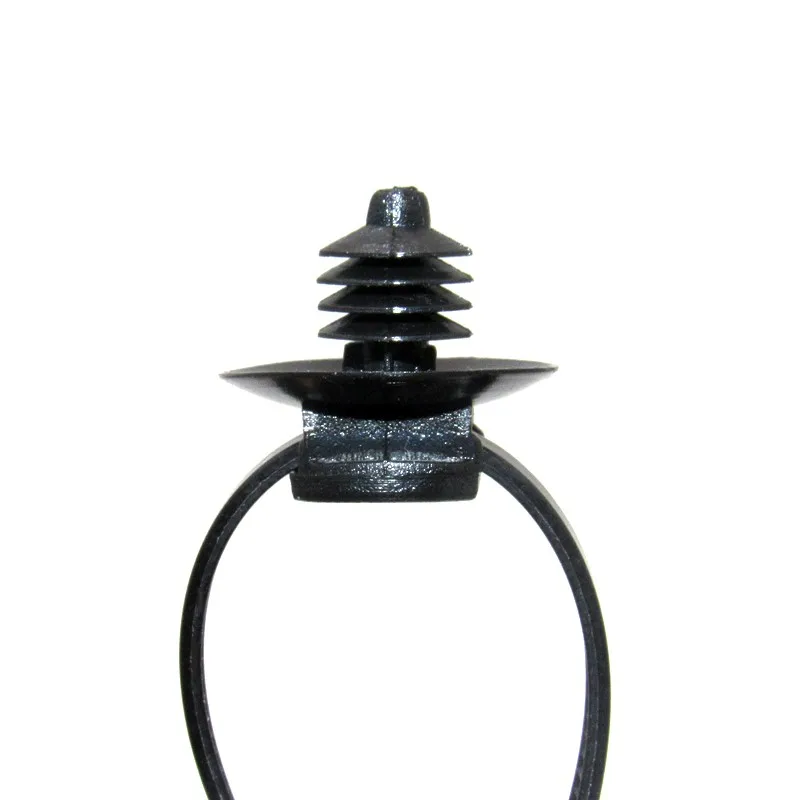 18PCS Auto Girder Frame Body Harness Electric Circuit Oil Water Pipe Barbed Cable Tie Fixed Base Plastic Fastener Clip Rivet