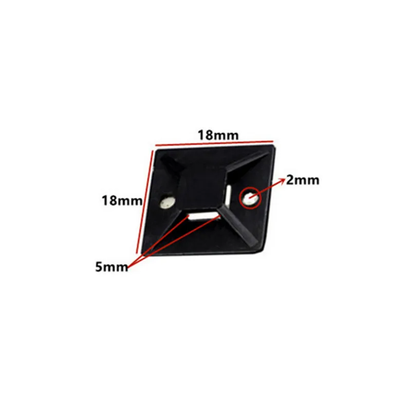 18PCS Auto Girder Frame Body Harness Electric Circuit Oil Water Pipe Barbed Cable Tie Fixed Base Plastic Fastener Clip Rivet