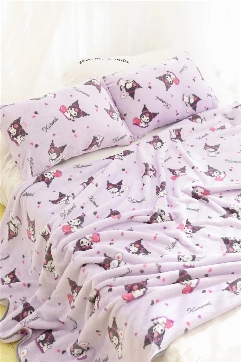 7 Styles Kawaii Anime Flannel Blanket Japan Bedroom Sofa Comfortable Warm Flannel Blanket Bedspread on the Bed Cover Blanket