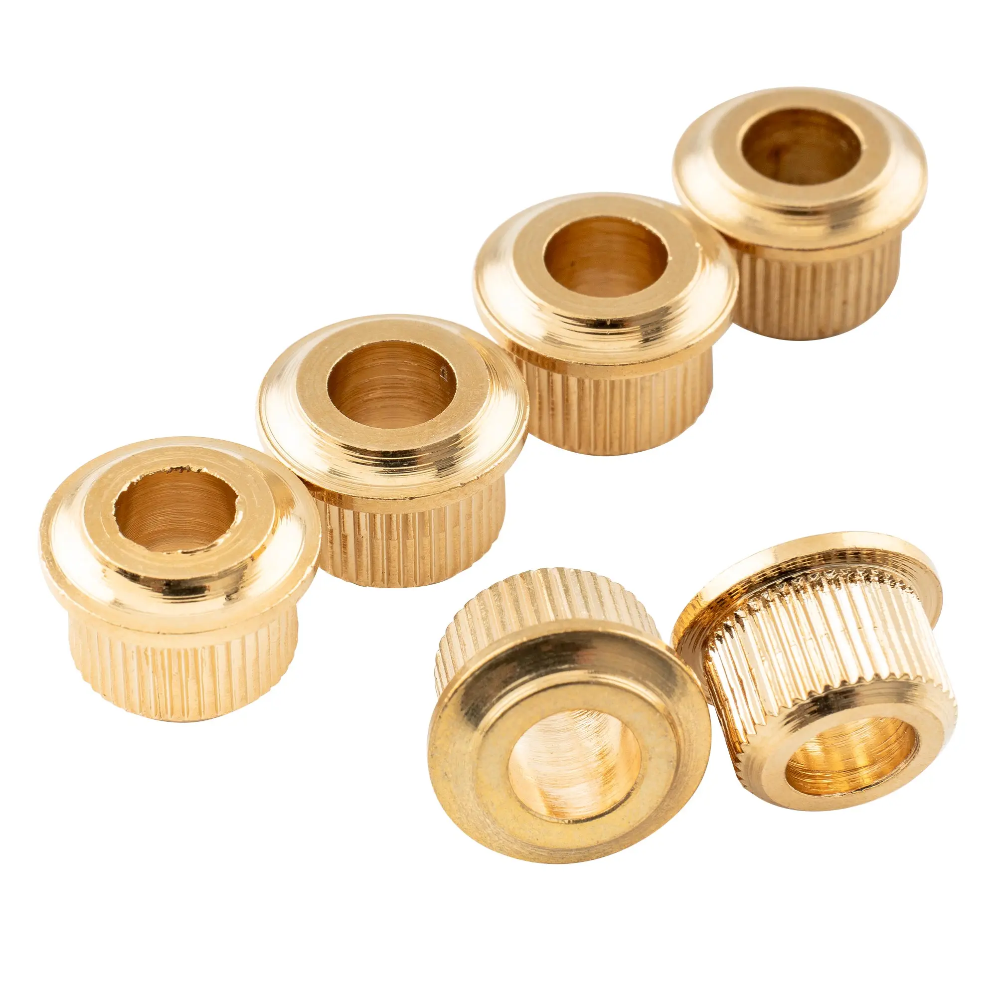 Musiclily Pro Steel Vintage/Modern 6mm to 10mm Guitar Tuner Conversion Bushings Tuning Pegs Adapter Ferrules (Set of 6)