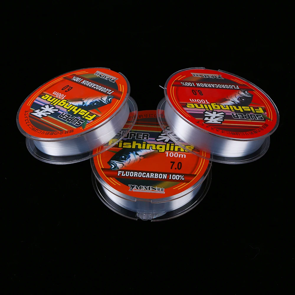 100M Nylon Fishing Line Super Strong Fishing Fish Fluorocarbon Coated Invisible FishLine Carp Monofilament Fishing Wire