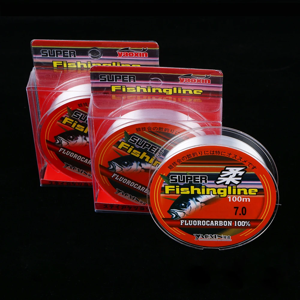 100M Nylon Fishing Line Super Strong Fishing Fish Fluorocarbon Coated Invisible FishLine Carp Monofilament Fishing Wire