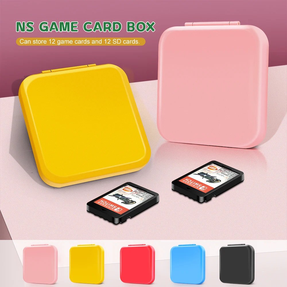 Nintend Switch Game Card Storage Box Colorful Hard Shell Case With 24 Cartridge Slots For Nintendo Switch Lite Accessories