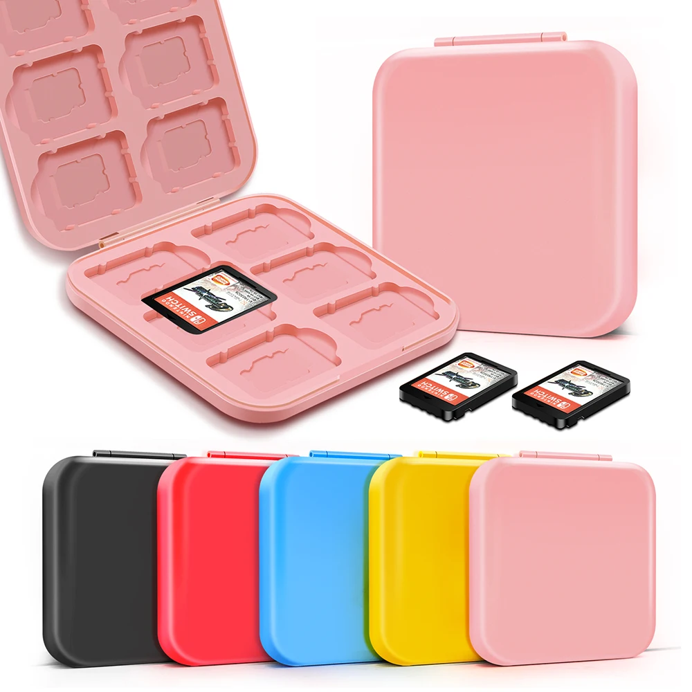 Nintend Switch Game Card Storage Box Colorful Hard Shell Case With 24 Cartridge Slots For Nintendo Switch Lite Accessories