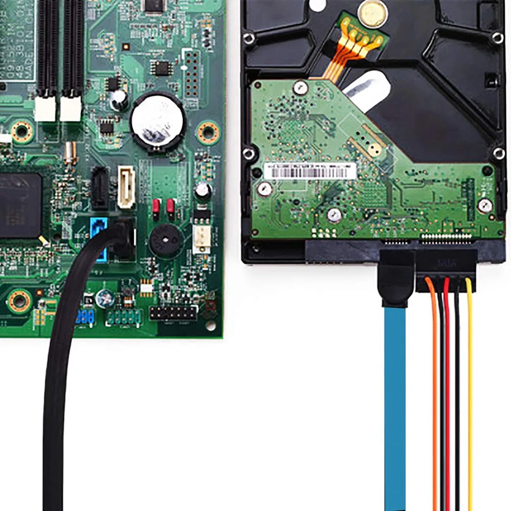 12 Pack 90 Degree Right-Angle / Straight SATA III HDD SDD Cable 6.0 Gbps With Locking Latch 16Inch For SATA HDD, SSD, CD Driver