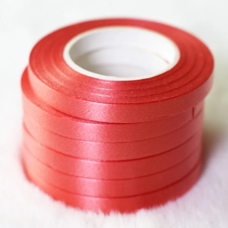 2Pcs 10m Colorful Ribbon Metallic Gold Blue Pink Red White Ribbons Balloons Accessories Ribbon for Birthday Wedding Party Decor