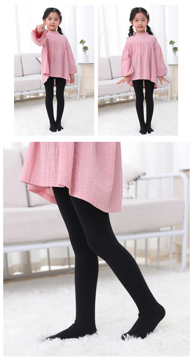 Summer Spring Candy Color Kids Girls Pantyhose Ballet Dance Tights for Infant Child Stocking Velvet Solid White Autumn Pantyhose