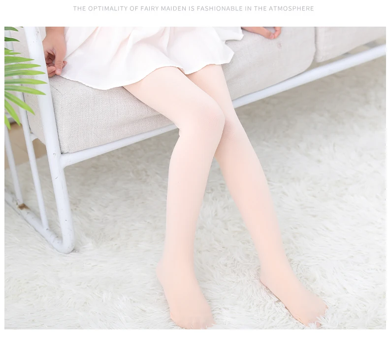 Summer Spring Candy Color Kids Girls Pantyhose Ballet Dance Tights for Infant Child Stocking Velvet Solid White Autumn Pantyhose