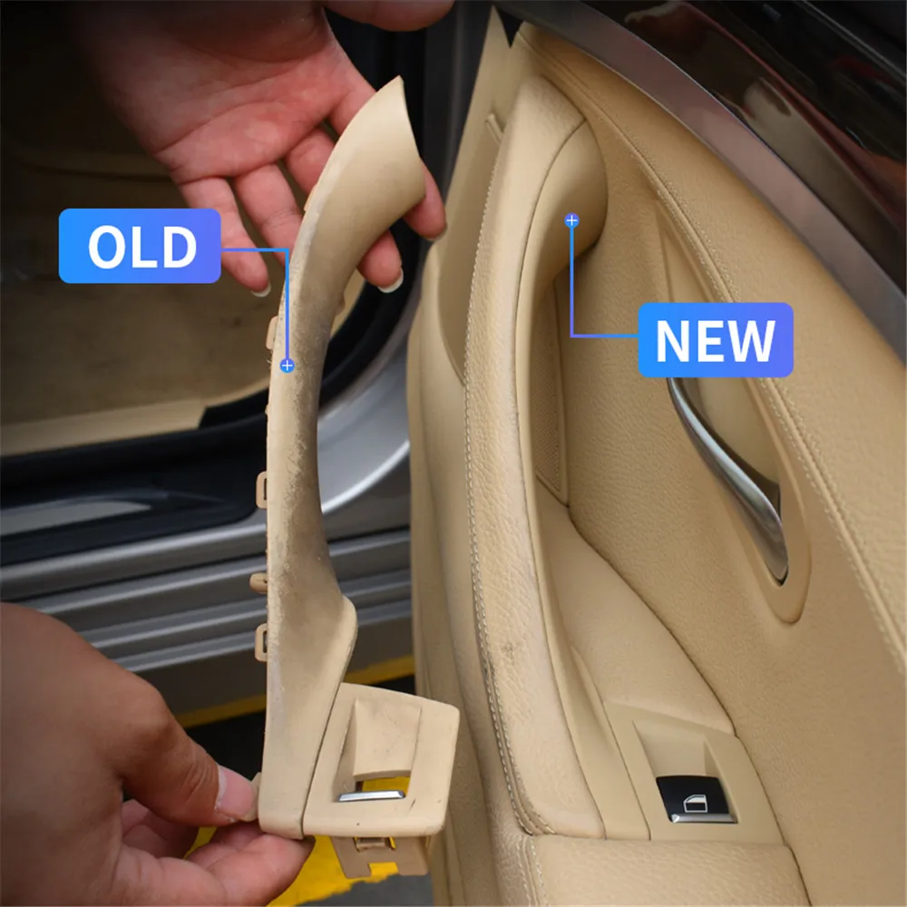 LHD Interior Plastic Door Armrest Window Switch Panel Pull Handle 7pcs Set For BMW 5 Series F10 F11 F18 520i 523i 525i 528i 535i