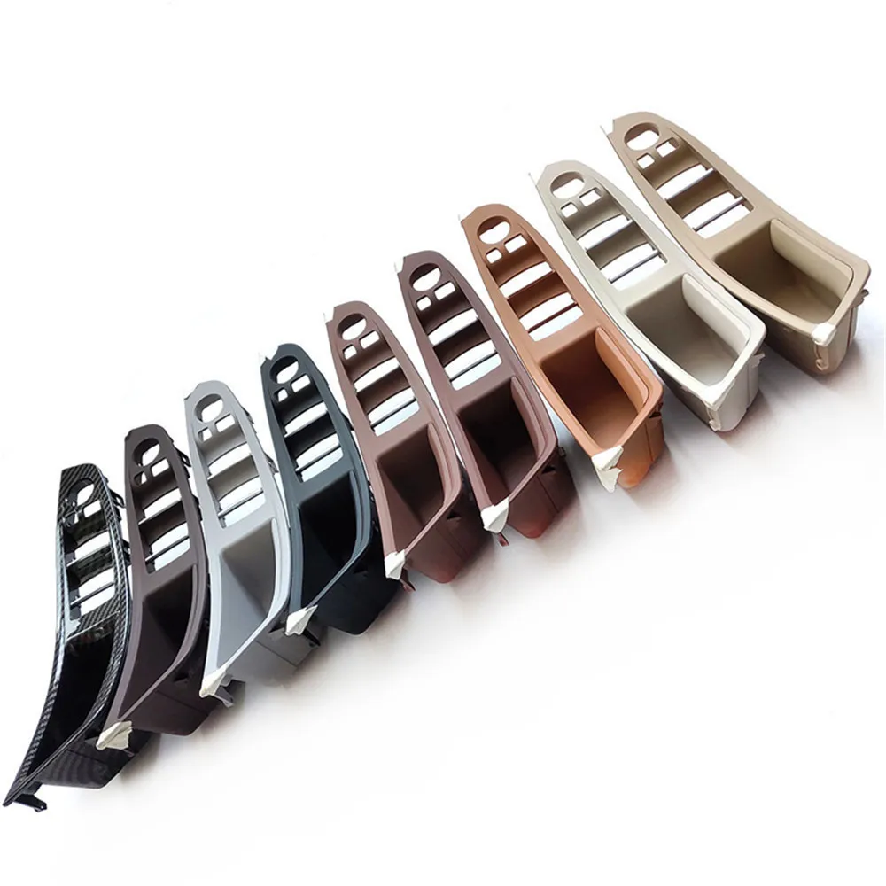 LHD Interior Plastic Door Armrest Window Switch Panel Pull Handle 7pcs Set For BMW 5 Series F10 F11 F18 520i 523i 525i 528i 535i