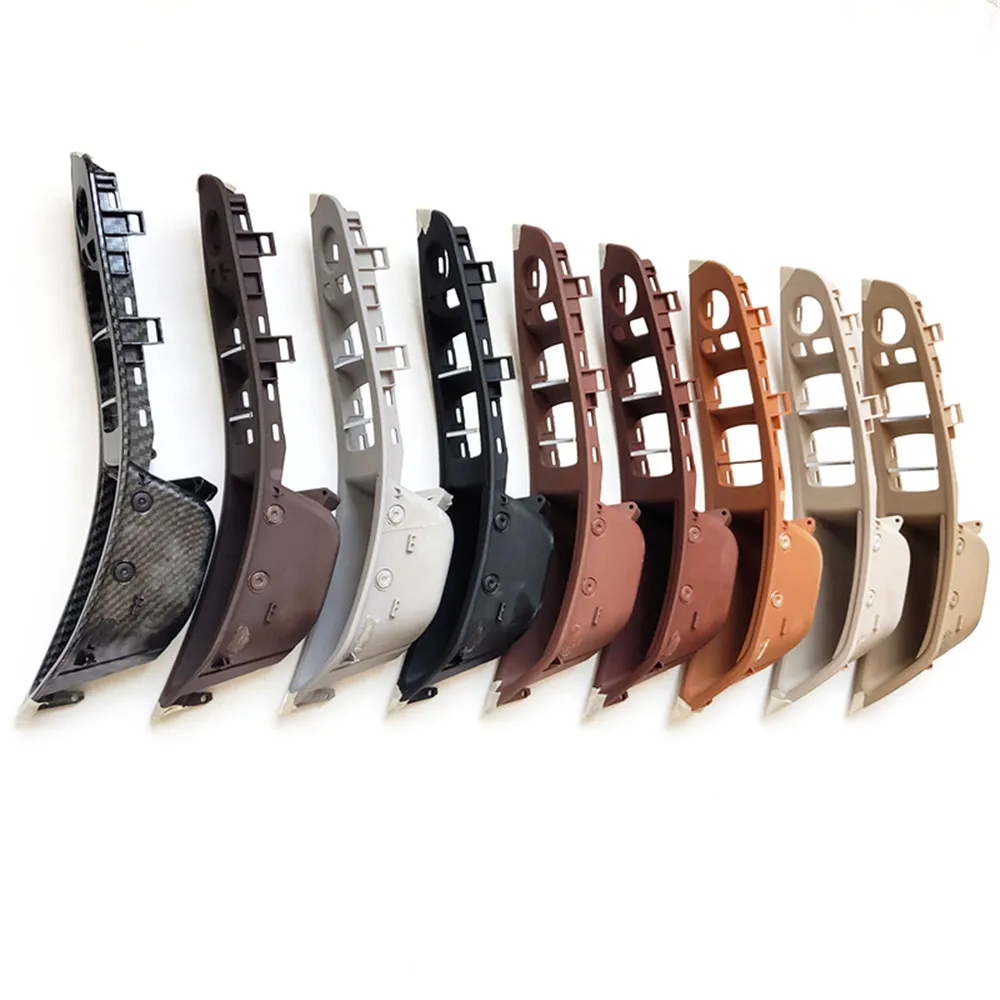 LHD Interior Plastic Door Armrest Window Switch Panel Pull Handle 7pcs Set For BMW 5 Series F10 F11 F18 520i 523i 525i 528i 535i