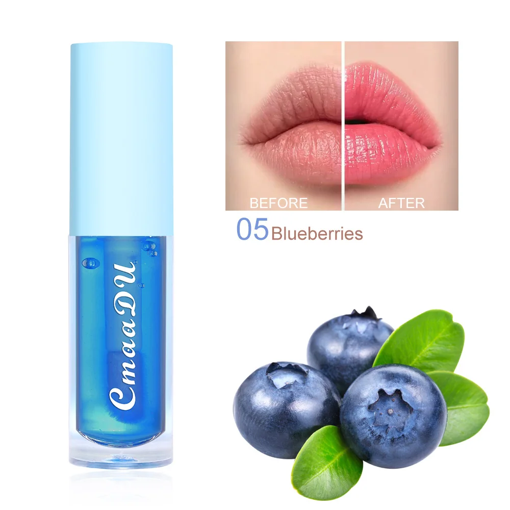 6 Color-Changing Lip Gloss Fruity Scent Moisturizing and Long-Lasting Smooth Hydrating Temperature-Activated Lip tint