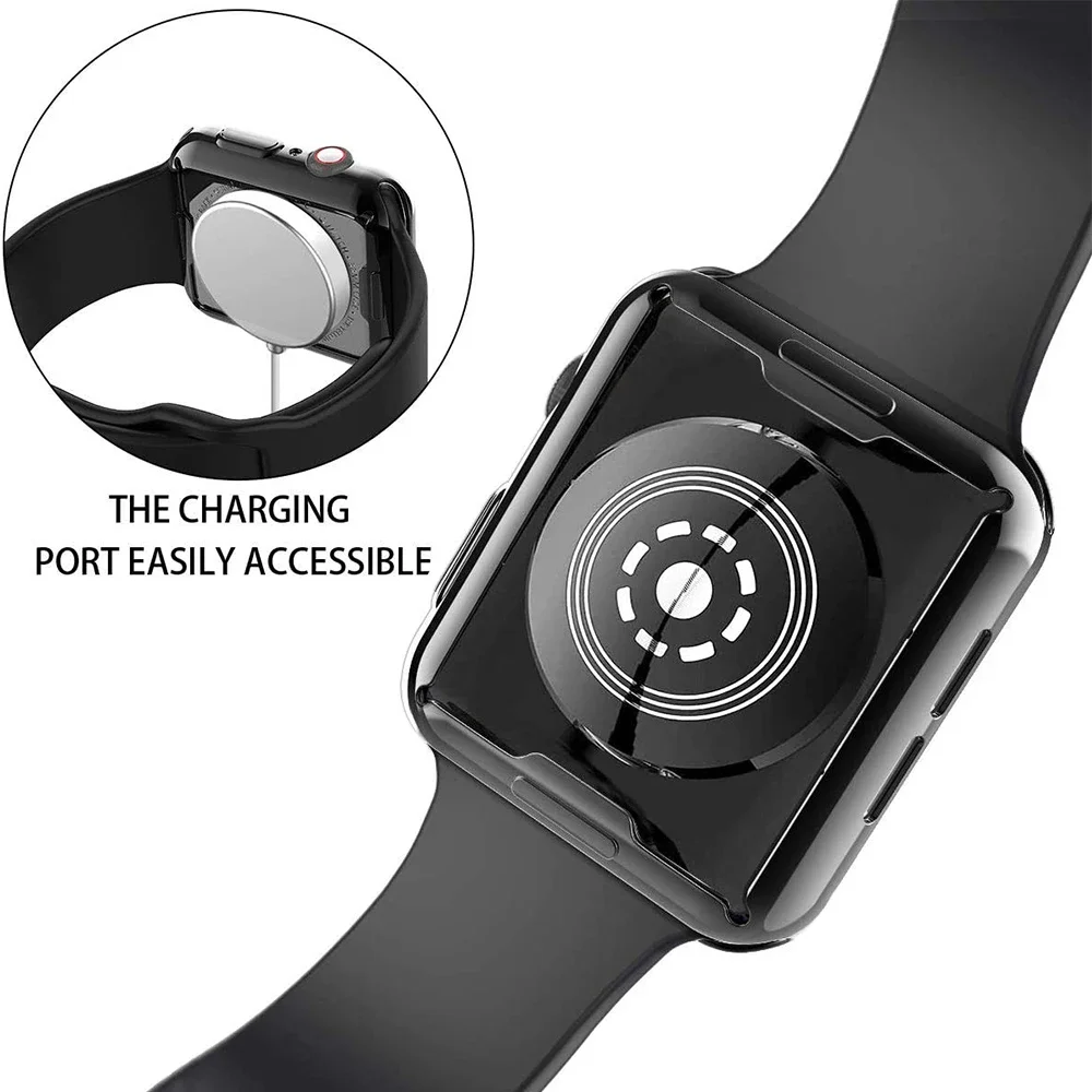 Screen Protector for Apple Watch 46mm 49mm 41mm 44MM 40MM 38 42mm TPU Bumper Cover Accessories iWatch Series Ultra 10 9 8 7 SE 6
