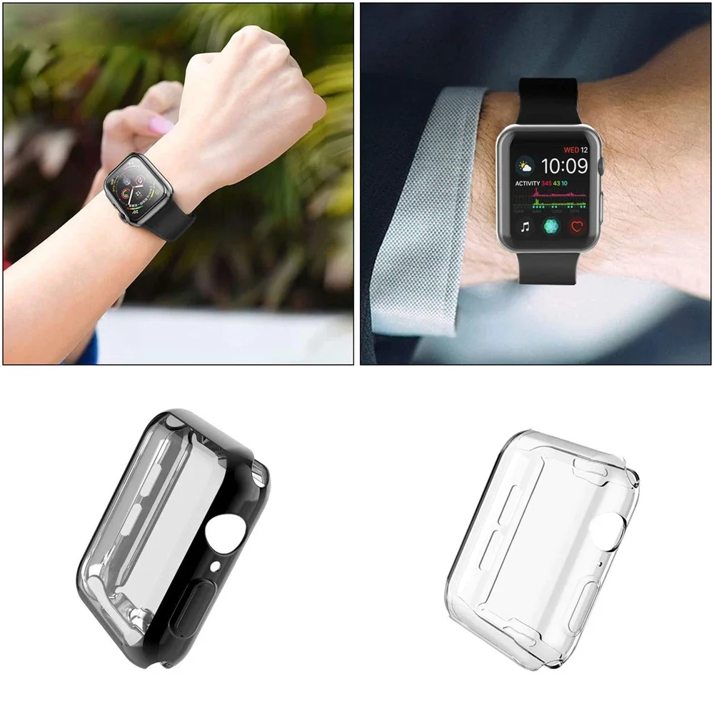 Screen Protector for Apple Watch 46mm 49mm 41mm 44MM 40MM 38 42mm TPU Bumper Cover Accessories iWatch Series Ultra 10 9 8 7 SE 6