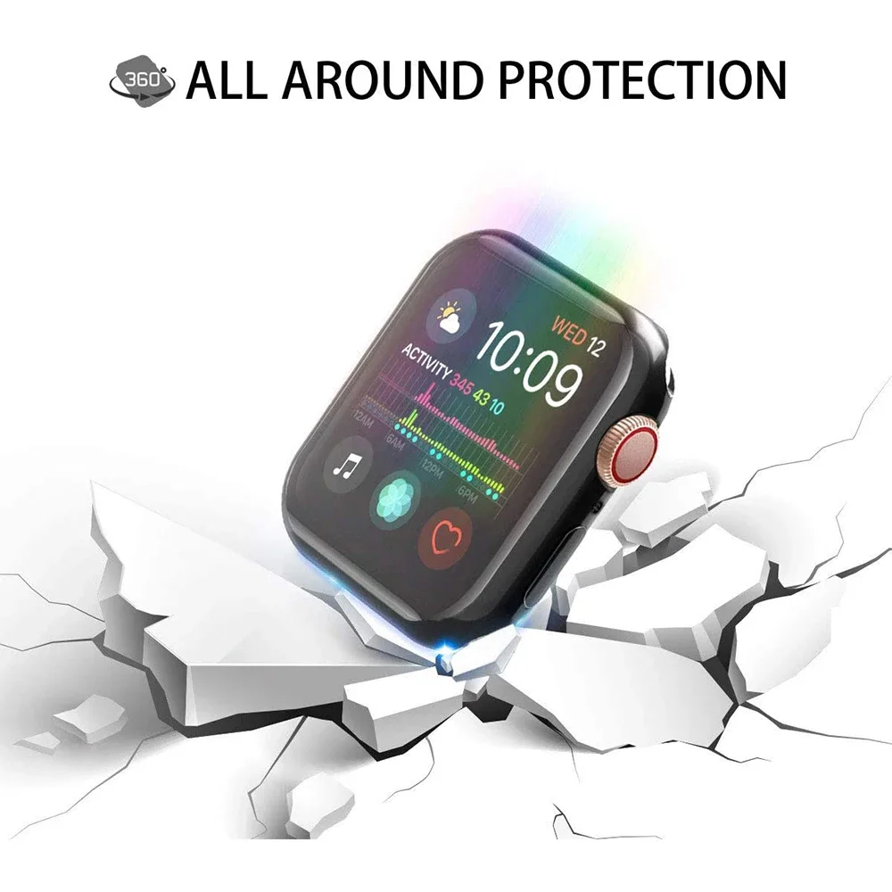 Screen Protector for Apple Watch 46mm 49mm 41mm 44MM 40MM 38 42mm TPU Bumper Cover Accessories iWatch Series Ultra 10 9 8 7 SE 6