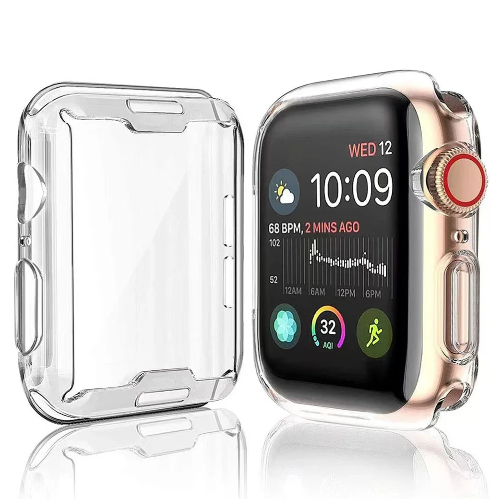 Screen Protector for Apple Watch 46mm 49mm 41mm 44MM 40MM 38 42mm TPU Bumper Cover Accessories iWatch Series Ultra 10 9 8 7 SE 6