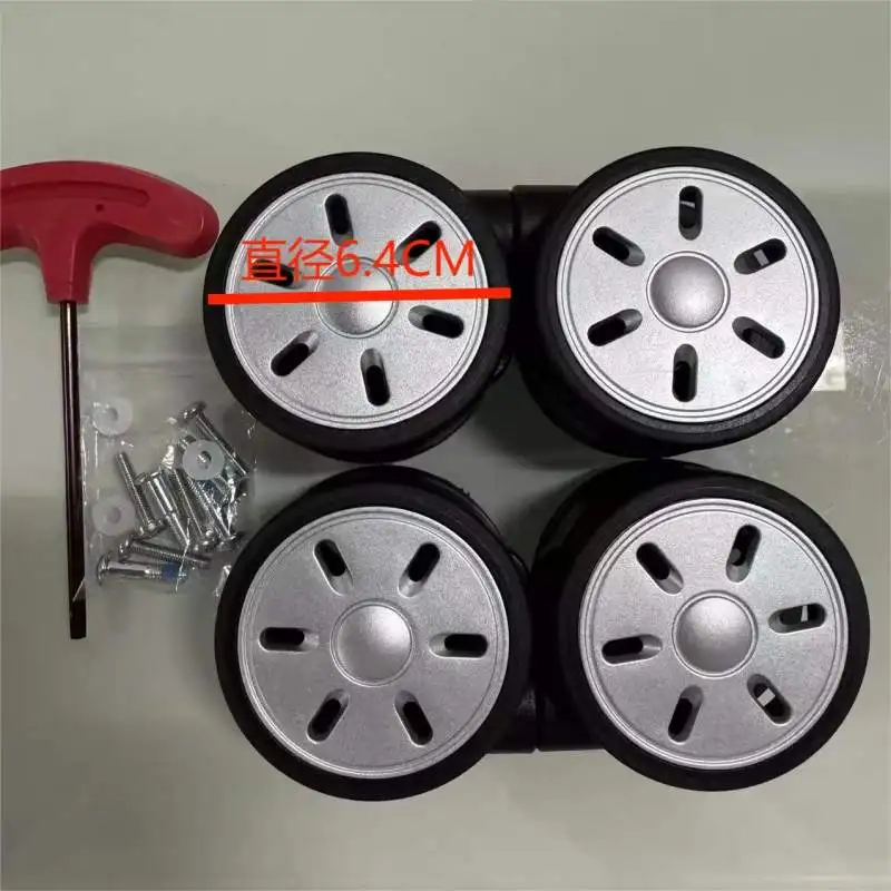 1pc Suitcase Wheel for Rimowa Luggage Load-bearing Wheels Special Trolley Case Silent Casters Luggage Accessories