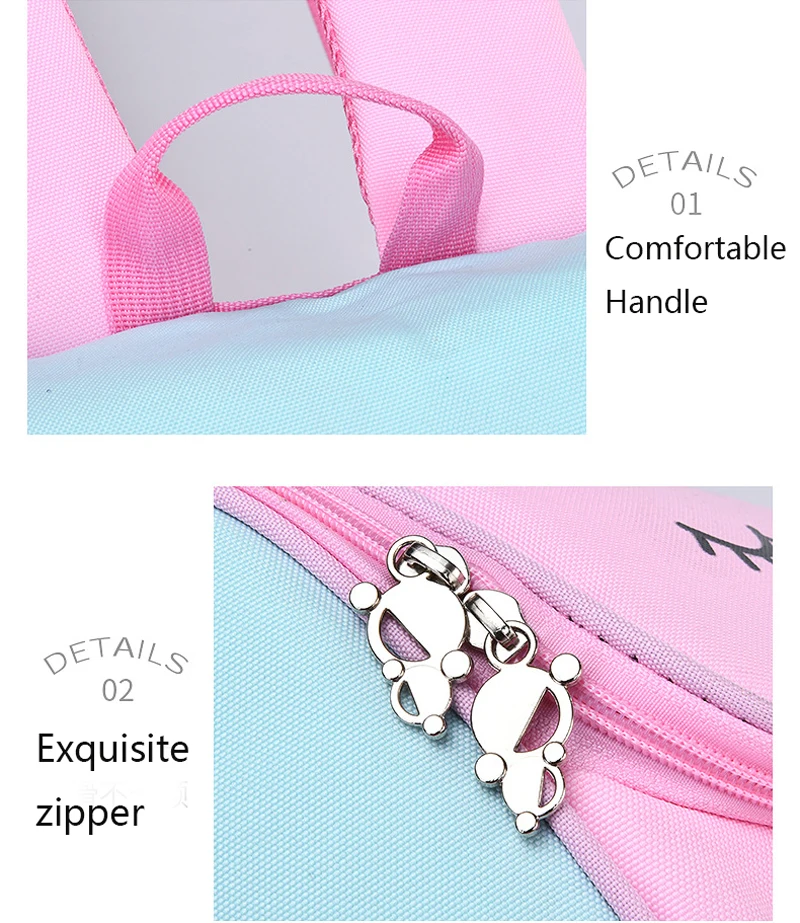 Children Girl Backpack With Large Capacity Waterproof Unicorn Print Teen School Bag for 2-16 Year Olds Cute Kawaii Kid Backpack