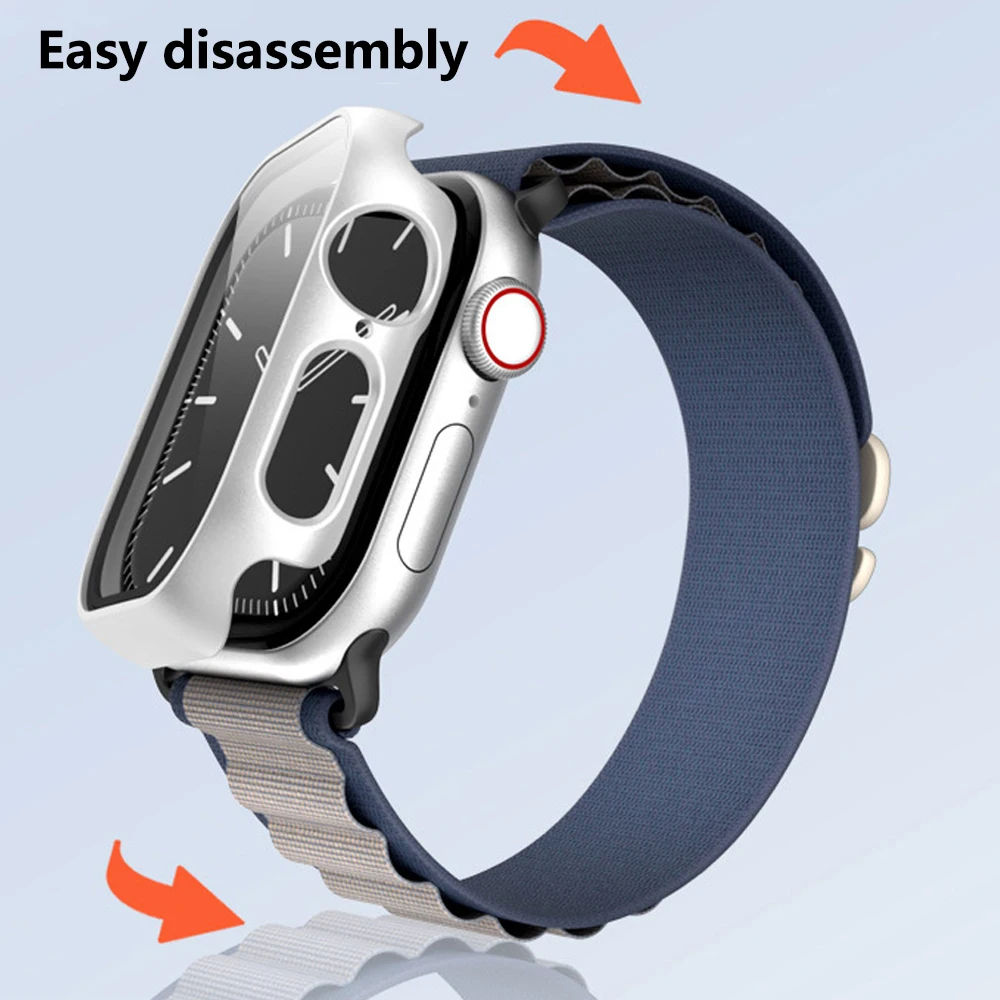 Tempered Glass+Cover for Apple Watch 10 42mm 46mm Matte Hard PC Bumper Screen Protector Case iWatch Series 10 42/46 Accessories