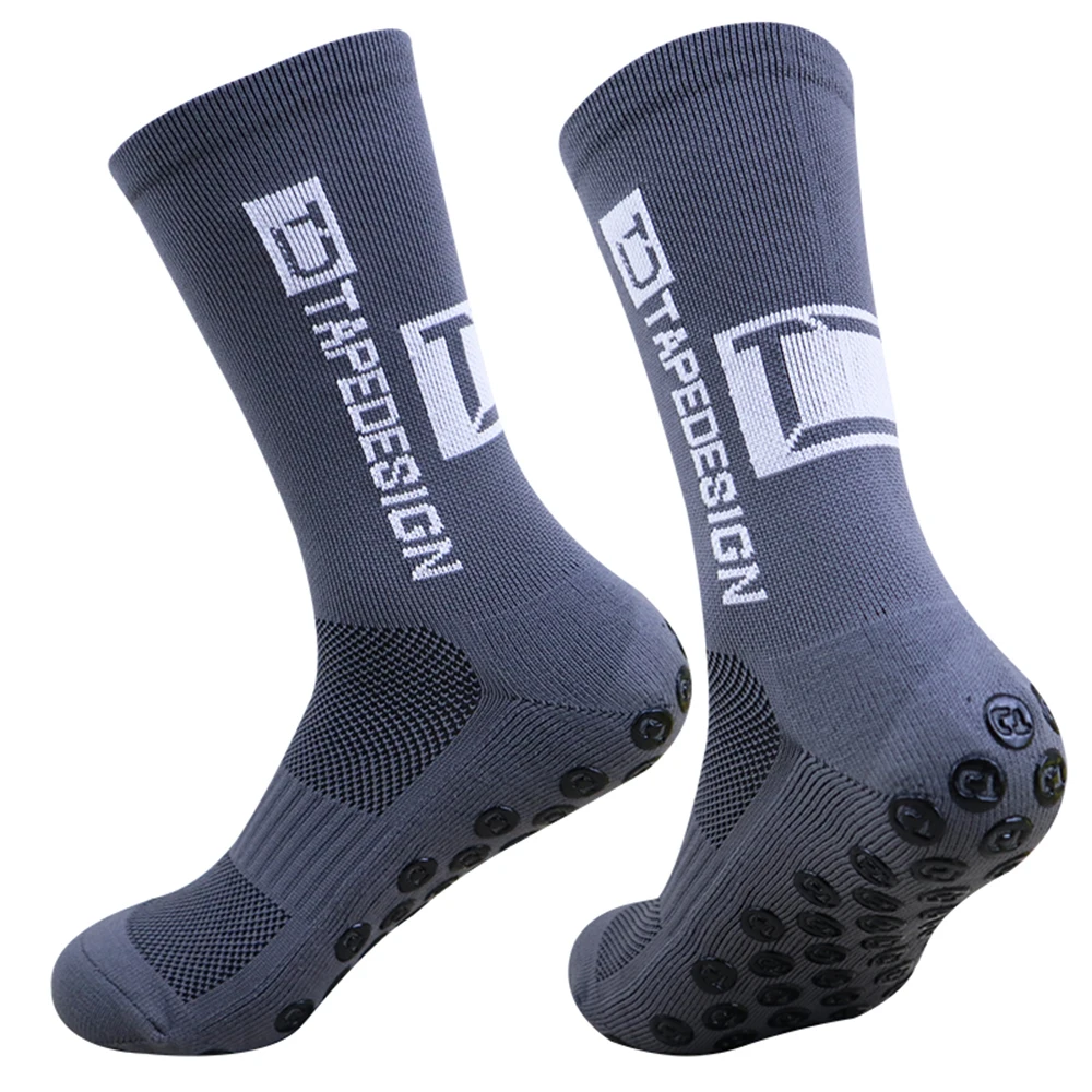 1/5 Pairs Non Slip Soccer Socks Men Non Skid Grip Football Basketball Sport Cycling Socks